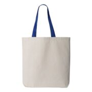 Q-Tees Q4400 11L Canvas Tote with Contrast-Color Handles - Image 6